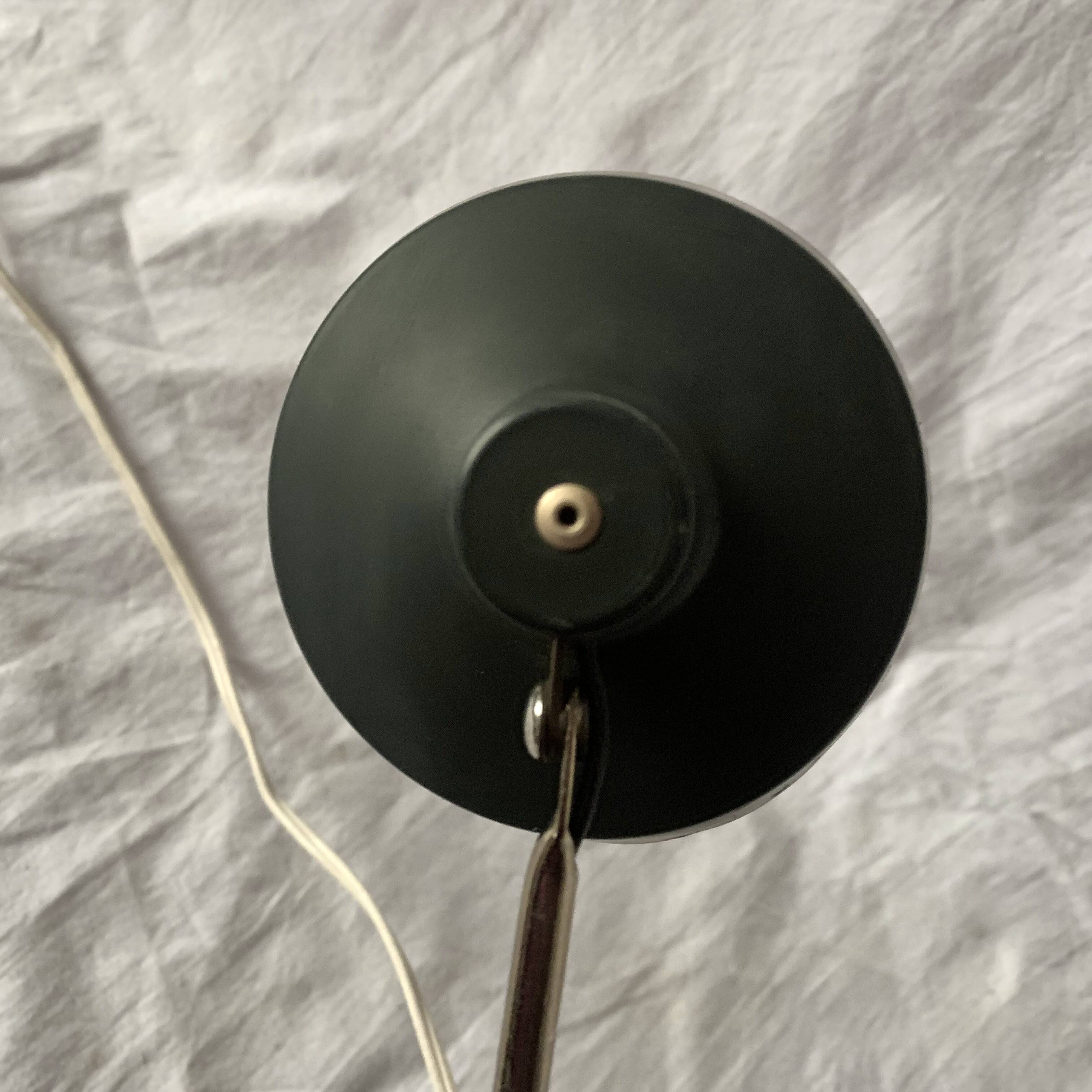 Vintage Tensor desk lamp in black metal and brass