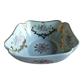 Ribes Limoges porcelain salad bowl