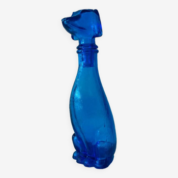 Carafe vintage en verre forme chien