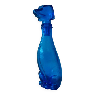 Vintage dog-shaped glass carafe