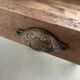 Solid walnut farmhouse table with spindle legs