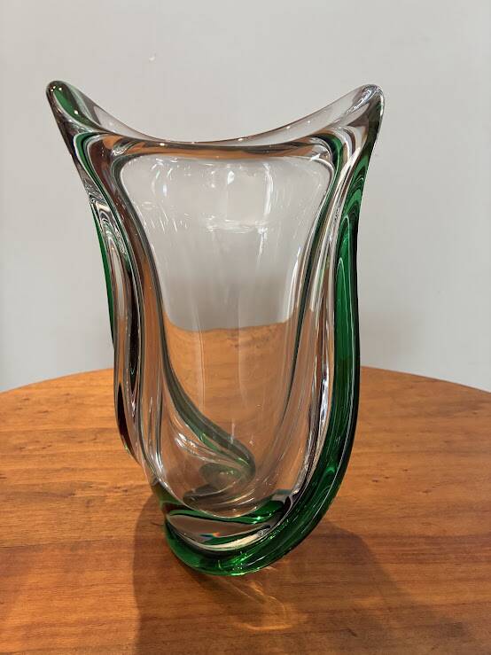 Grand vase torsadé cristal Saint-Louis (ancienne édition avant 1936)