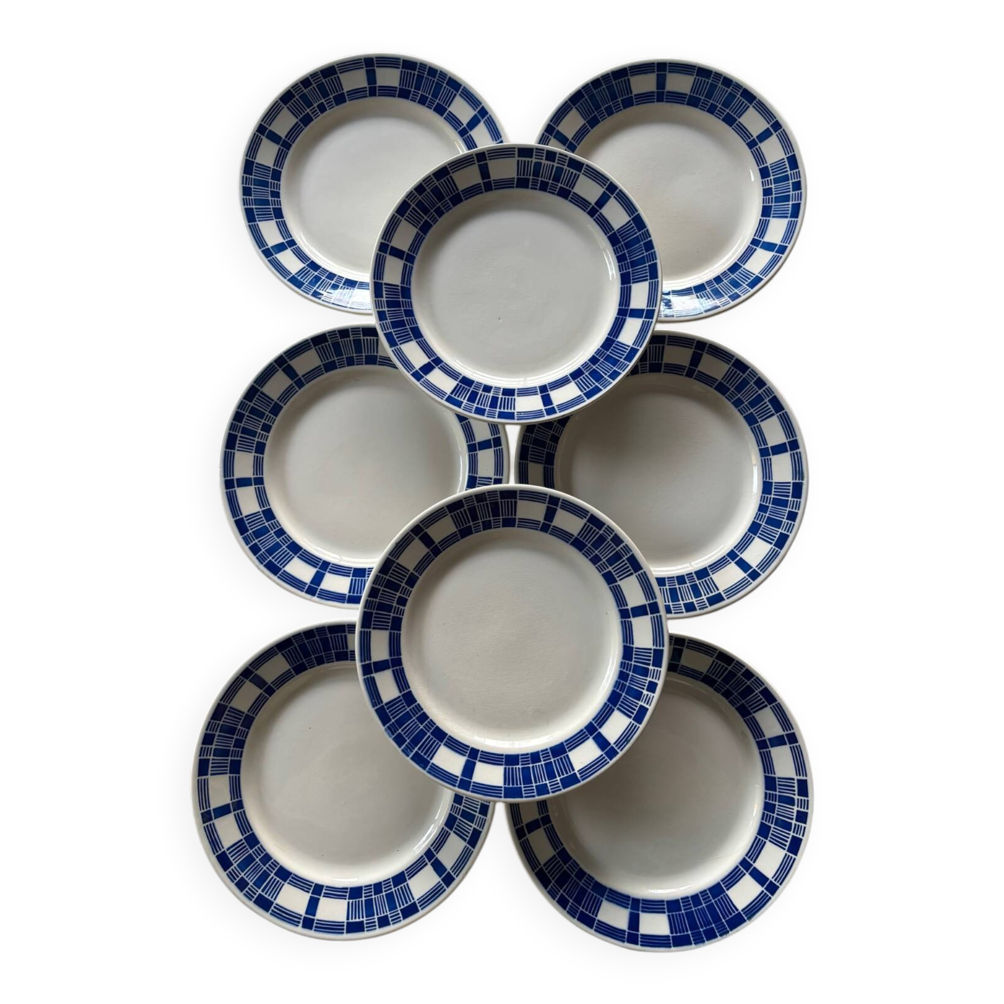 Antique faience plates Badonviller