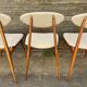 (Lot) Suite de 5 Chaises Pied Compas Restaurées