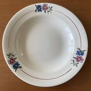 6 old earthenware soup plates from Salins-lès-Bains (Jura)