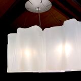 Modern Artemide chandelier, in 4 parts, late twentieth century, model "Logico" Murano glass, Italy