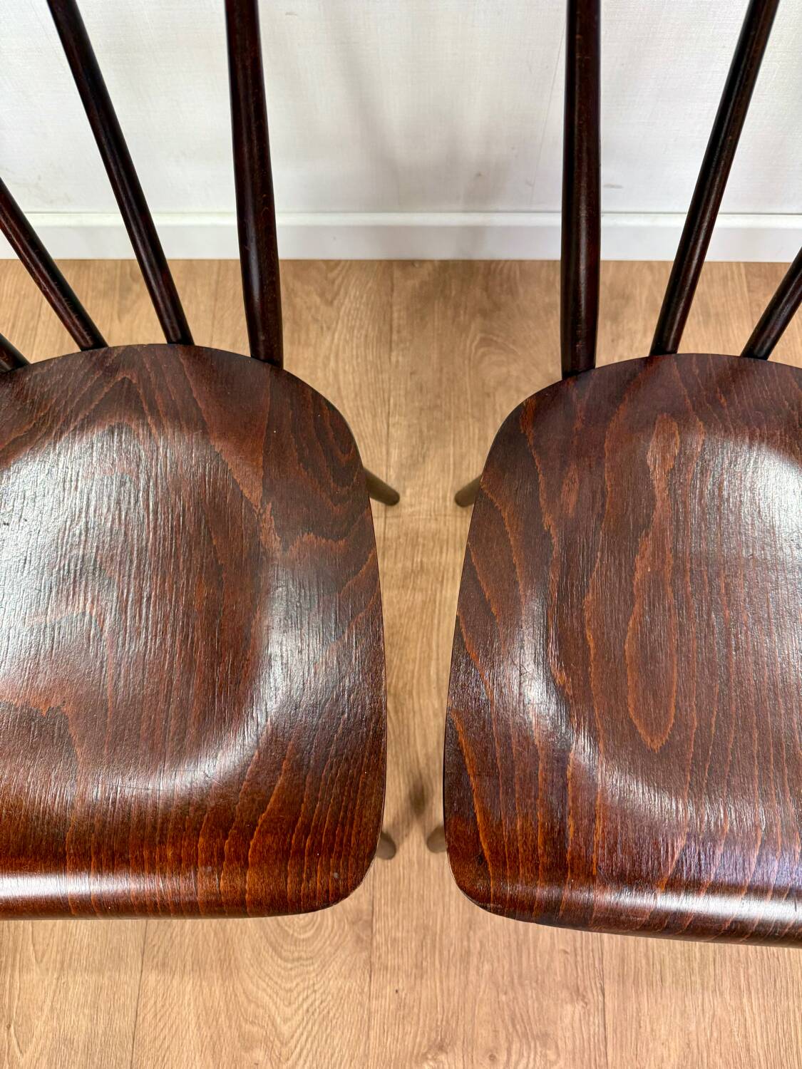Czechoslovakian style bistro chairs from the 60s