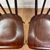 Czechoslovakian style bistro chairs from the 60s