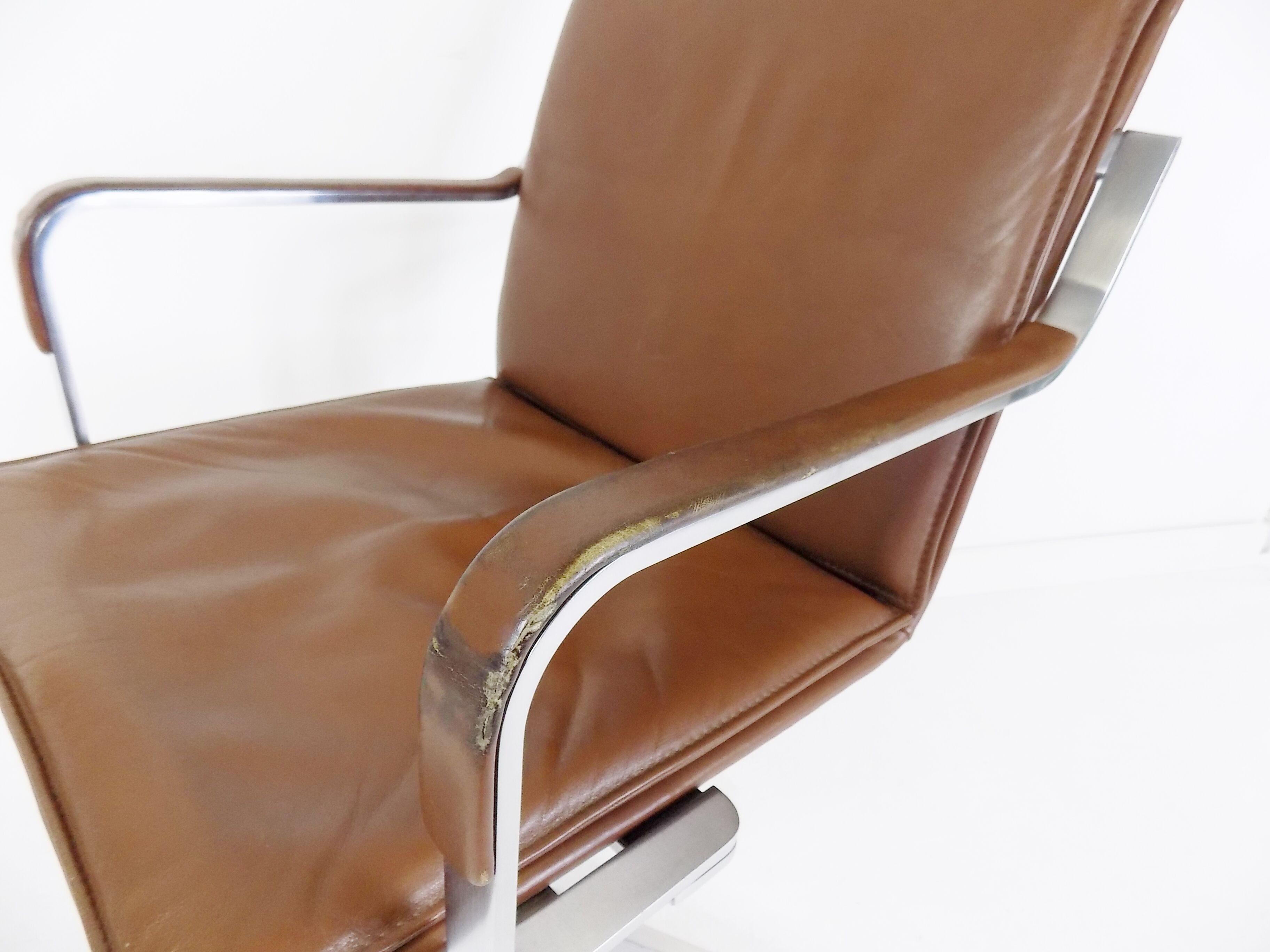 Walter Knoll Art Collection leather office chair by Rudolf Glatzel