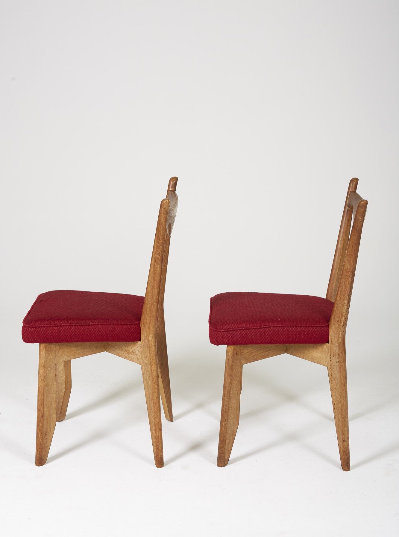 Pair of chairs Guillerme and Chambron 1960s