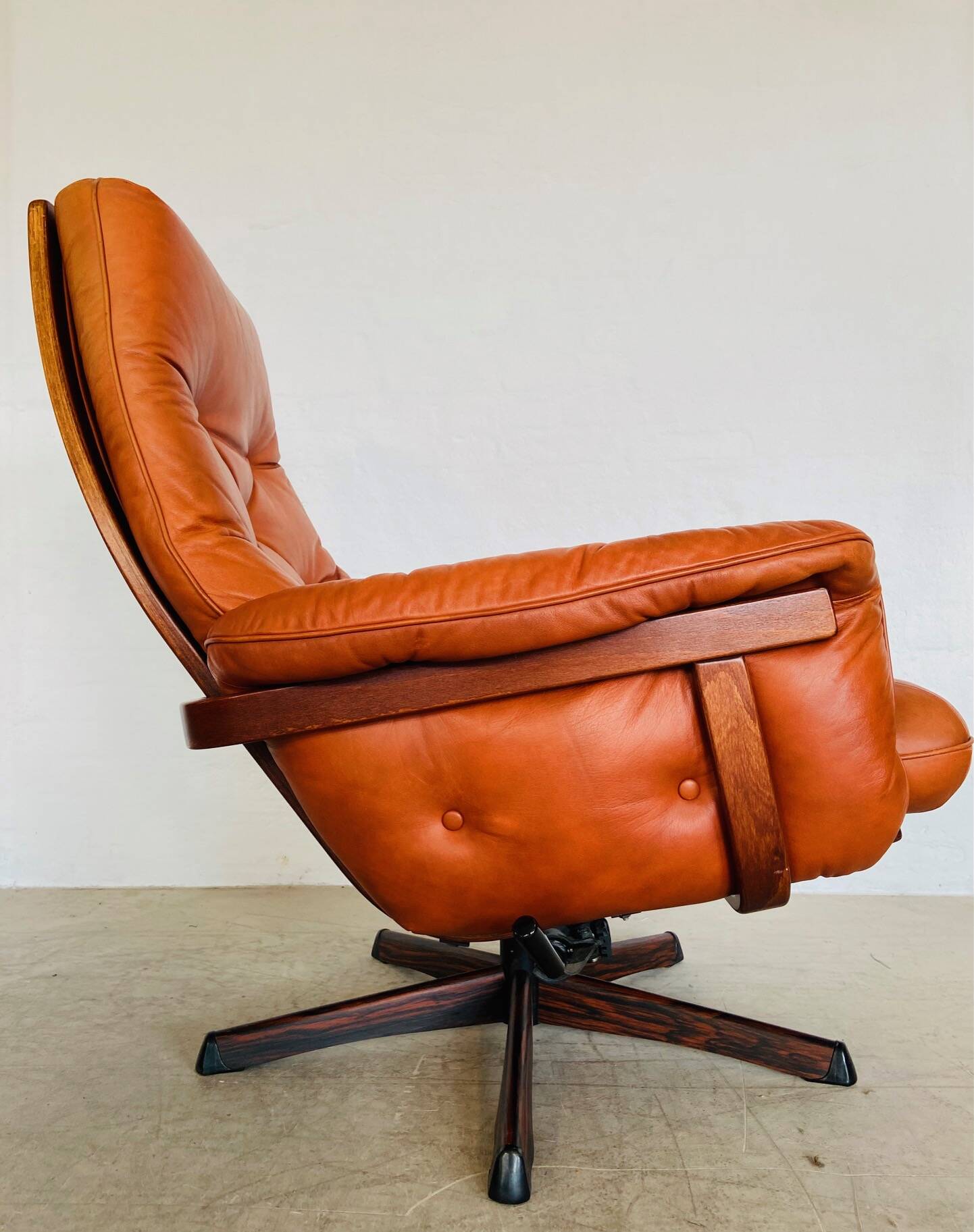 Vintage Danish mid-century Gote Mobler reclining lounge chair 1970s
