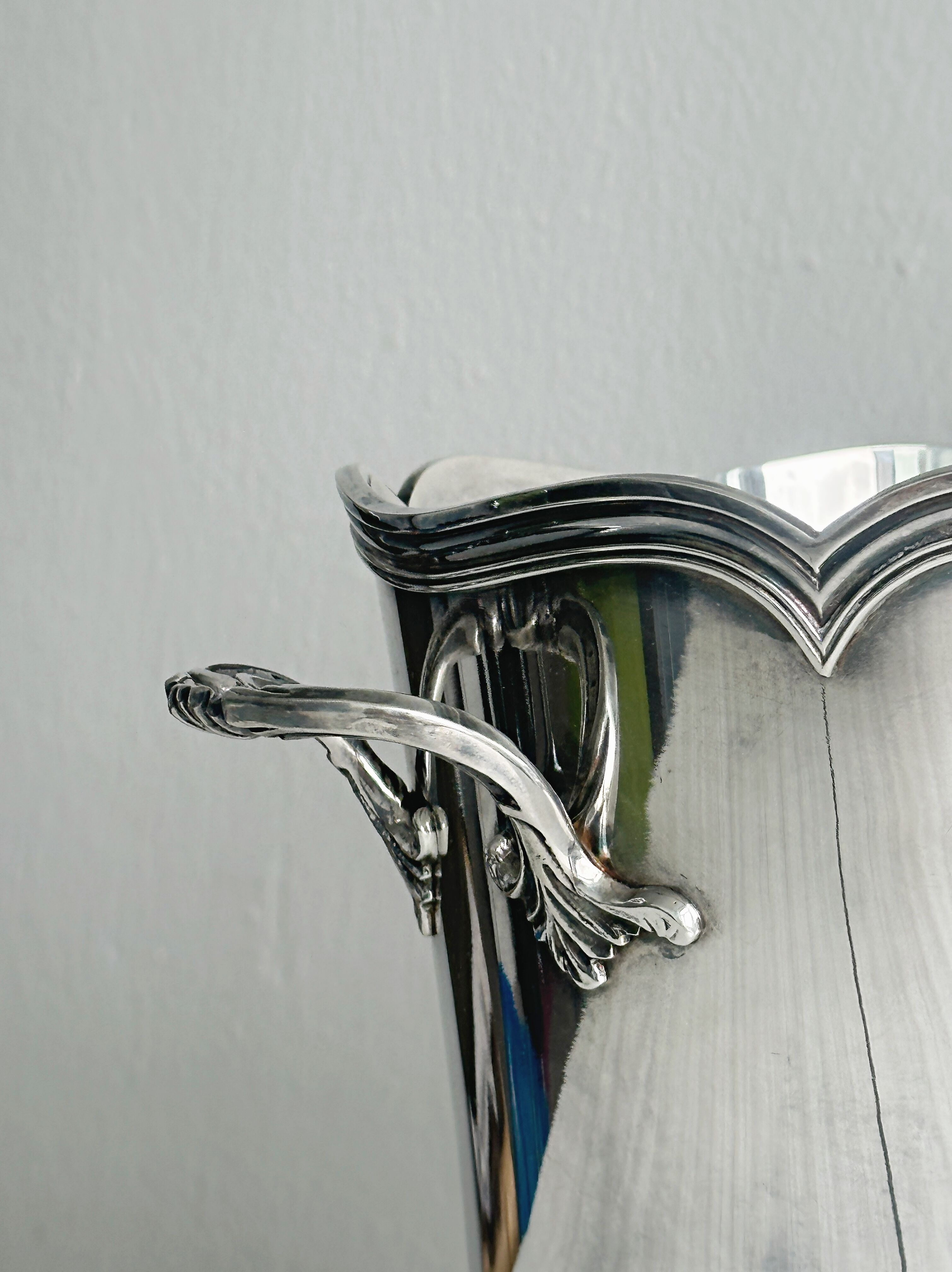 Antique silver-plated ice bucket