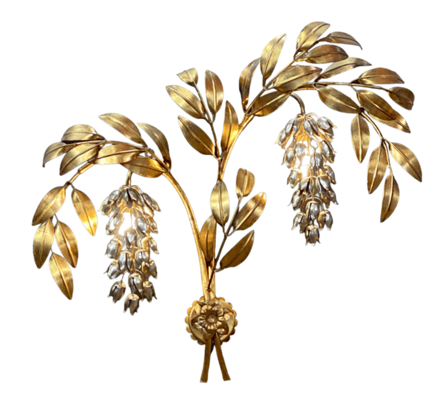 Wisteria wall lamp by Hans Kögl