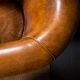 Fauteuil vintage cuir de mouton