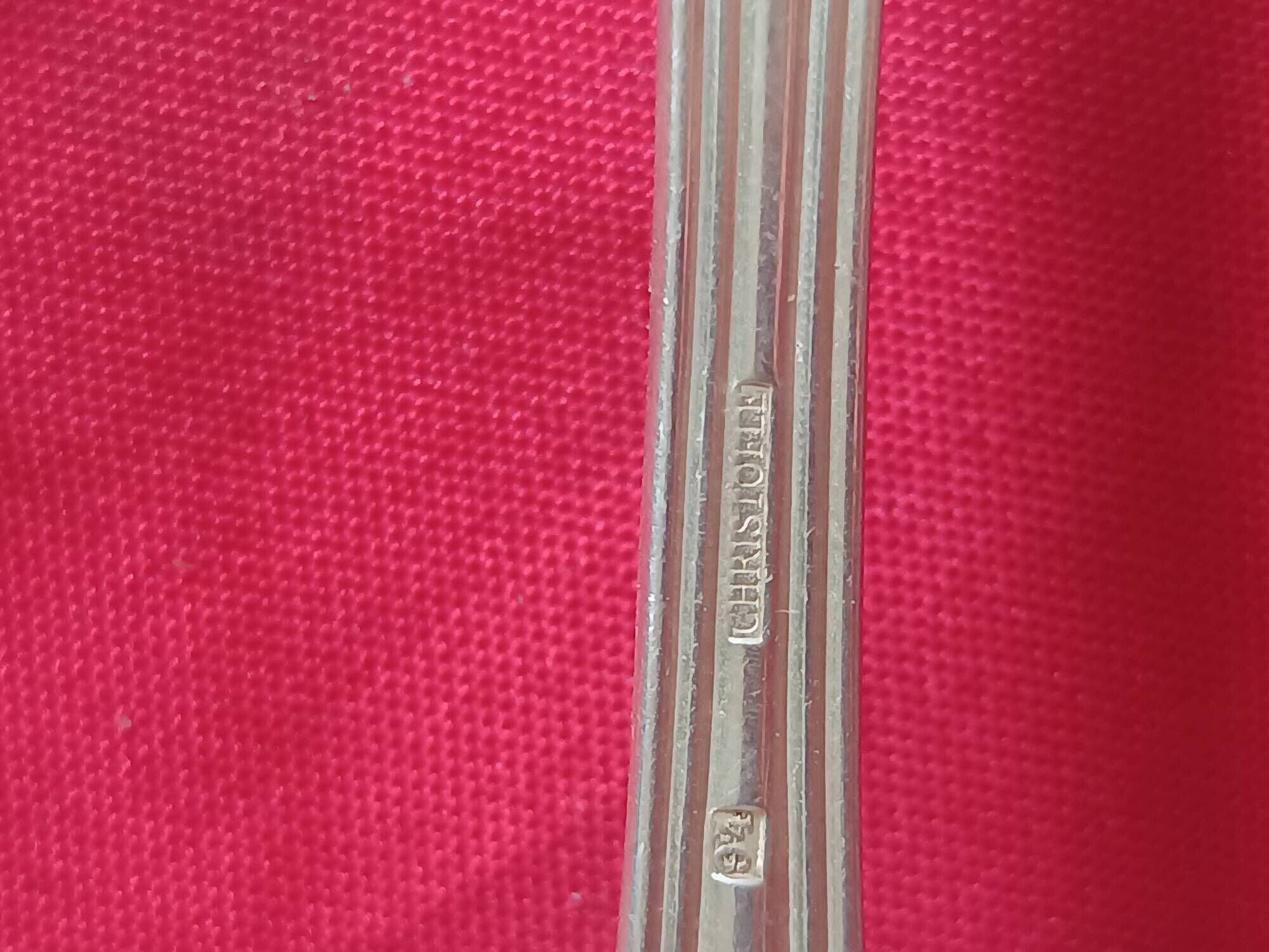 set of antique Cristofle cutlery model Chinon violin