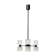Six lights chandelier 'Zonnewende' by J.W. Bosman for Raak Amsterdam 1965