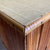 Vintage rattan buffet bar