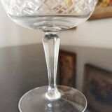 6 crystal champagne glasses