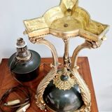 19th century Empire style gilded bronze cassolette lamp