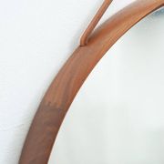Round mirror by Uno & Östen Kristiansson for Luxus, 1950s
