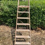 Old oak painter's stepladder