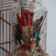 Antique engraved glass jar