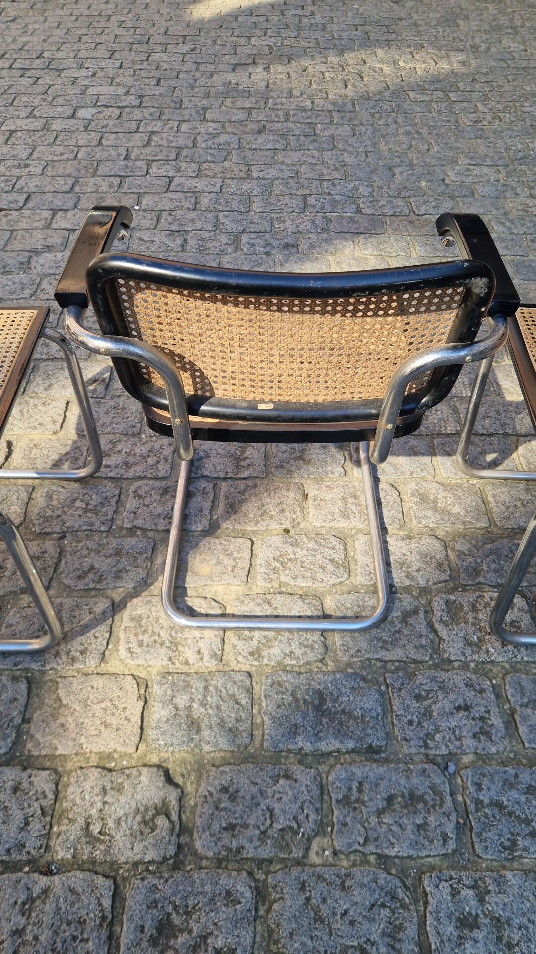 4 Cesca B64 armchairs by Marcel Breuer from the 1980s.