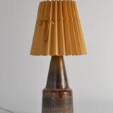 Unique Scandinavian Modern Brutalist Ceramic Table Lamp by Tilgmans, Sweden