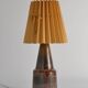 Unique Scandinavian Modern Brutalist Ceramic Table Lamp by Tilgmans, Sweden
