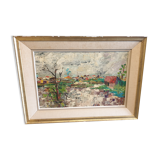 Huile sur panneau