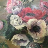 Oil on canvas - Anemones