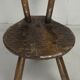 Brutalist Wabi Sabi milking chair, France ca 1950
