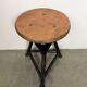 Black Industrial Workshop Swivel Stool, 1960s