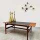 Vintage Danish design teak & tile coffee table