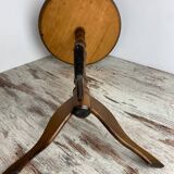 Wooden pedestal table