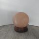 Lampe boule vintage bois et albâtre