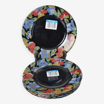 Arcoroc black dessert plates