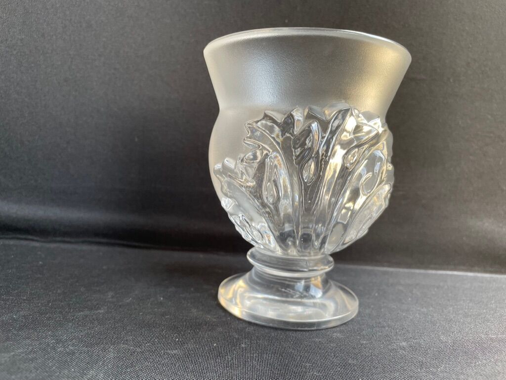 Vase signed Lalique France Saint Cloud model