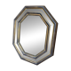 Vintage octagonal gold mirror – Belgium, 1960s/1970s