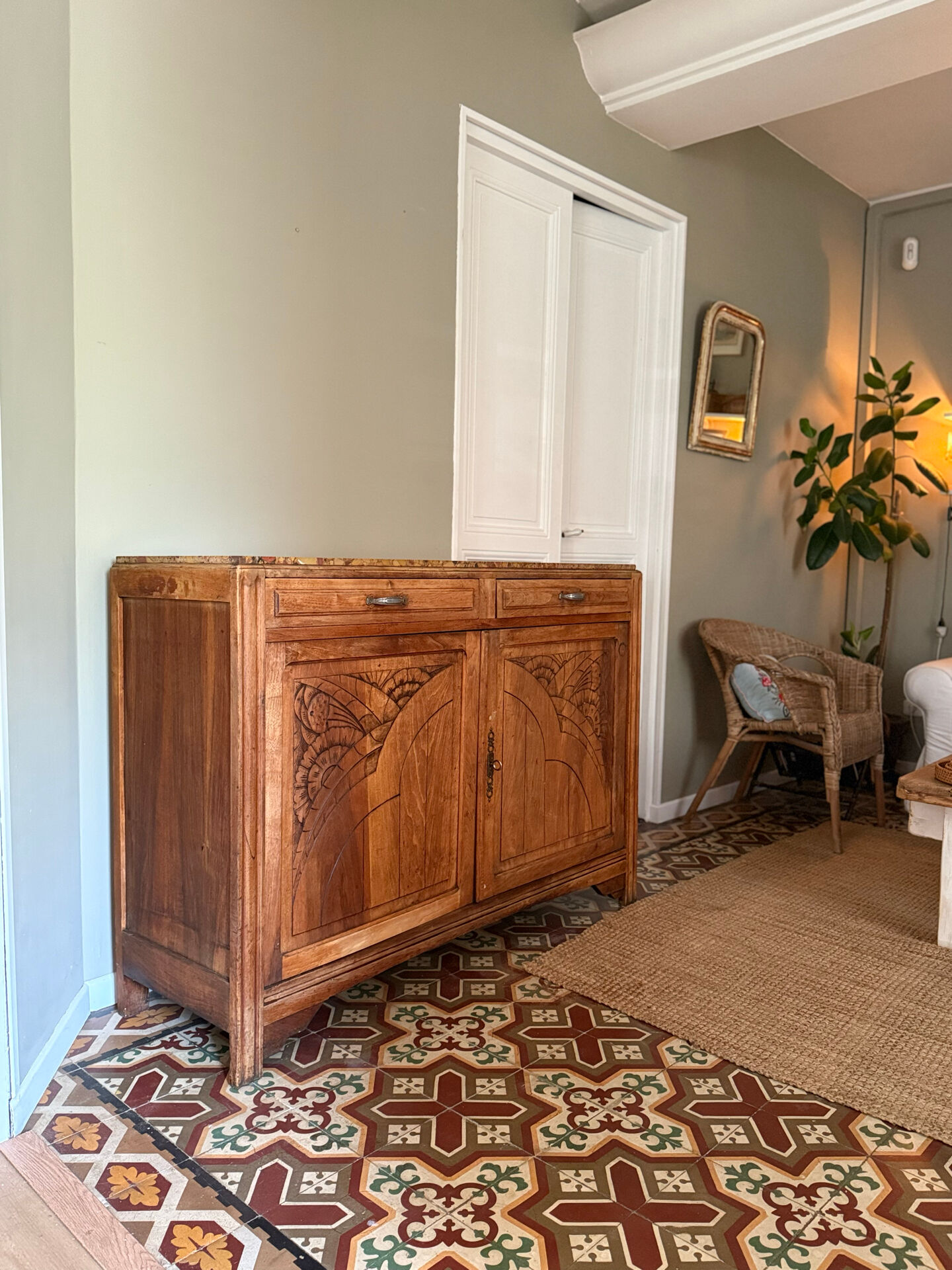 Art Deco oak sideboard