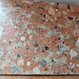 Vintage Wooden Nightstand with Marble Top