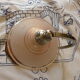Table lamp or office art deco wooden base
