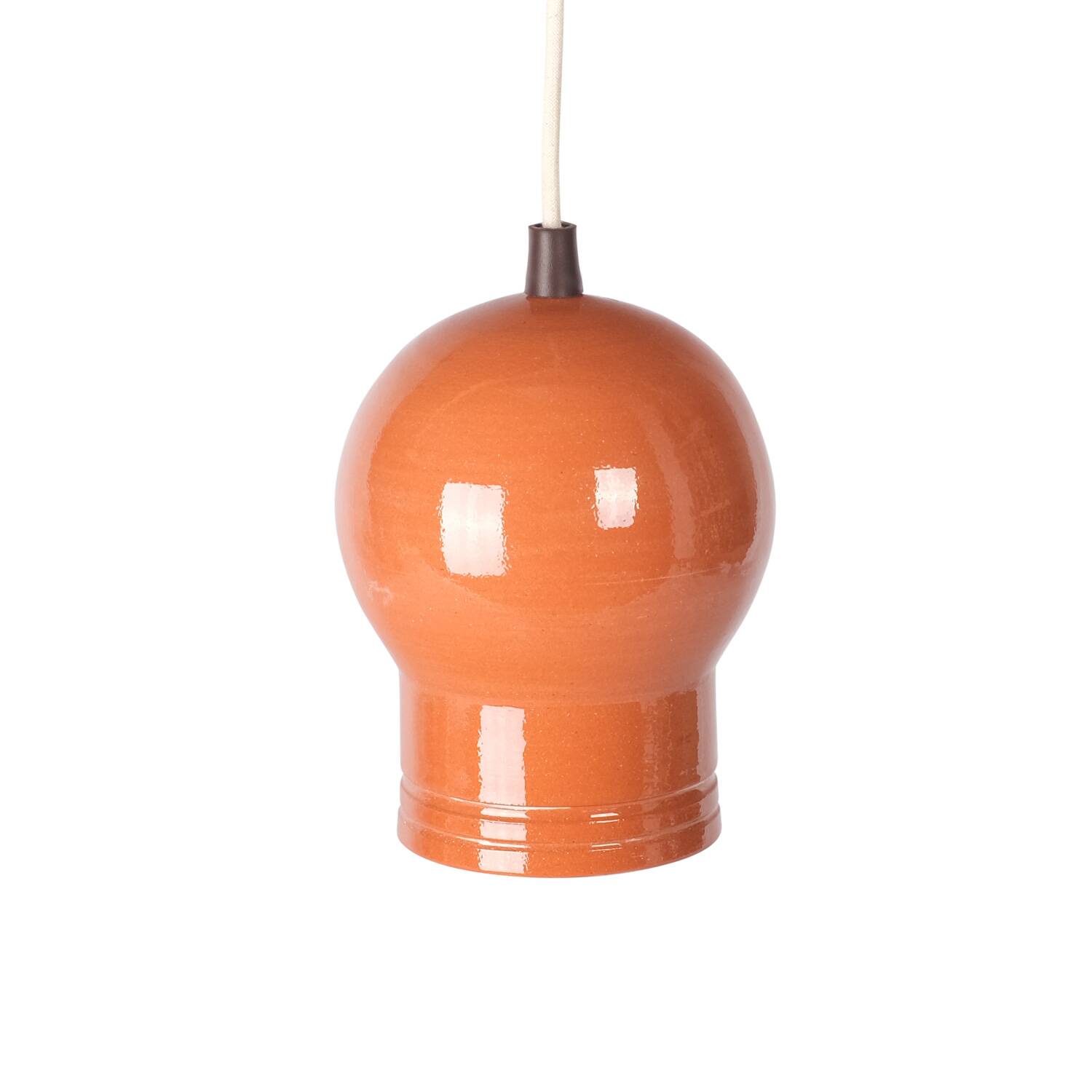 Lampe suspendue en argile