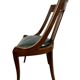 chaise gondole en placage d'acajou