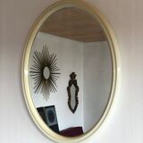 Tiger vintage oval mirror