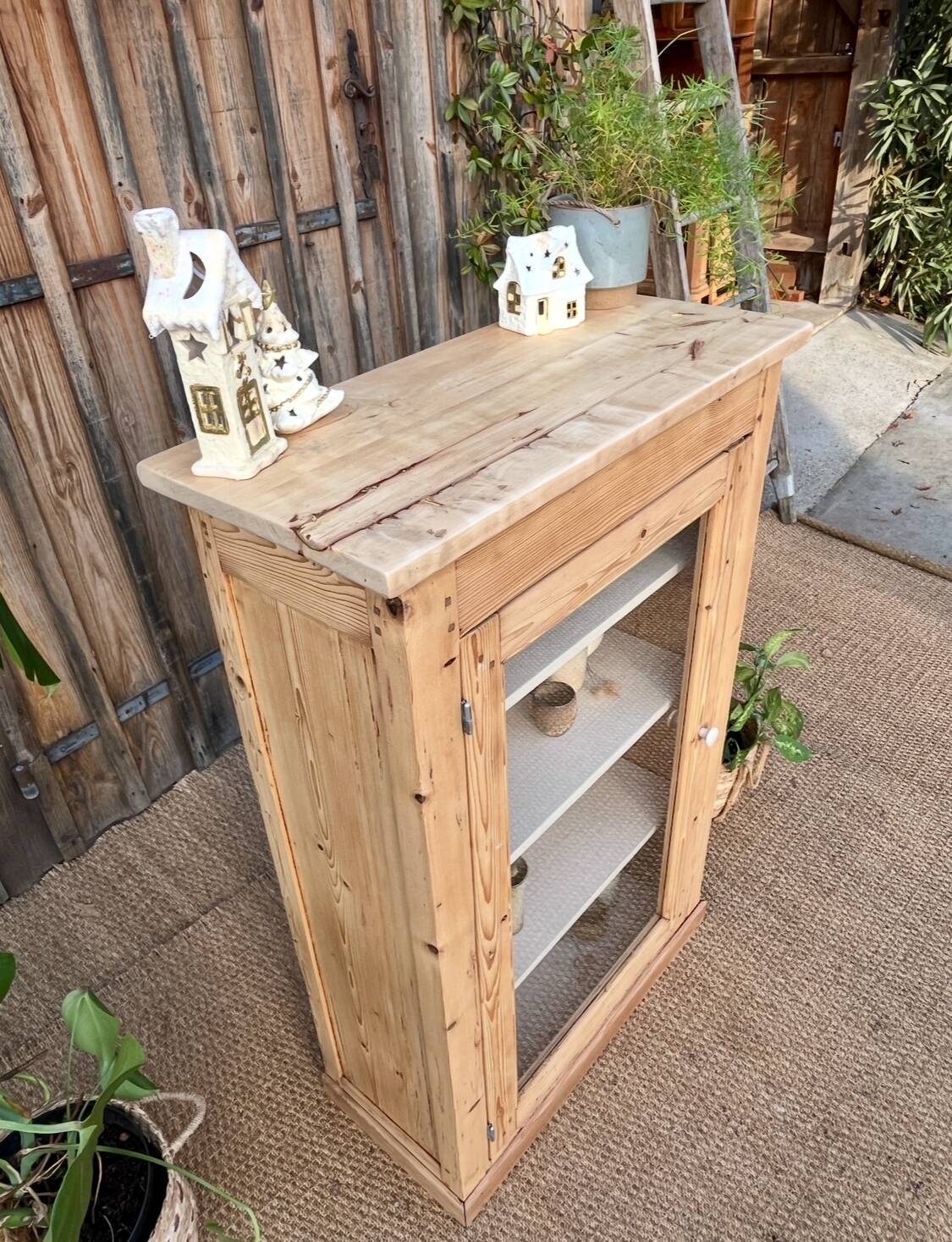 Solid wood display case