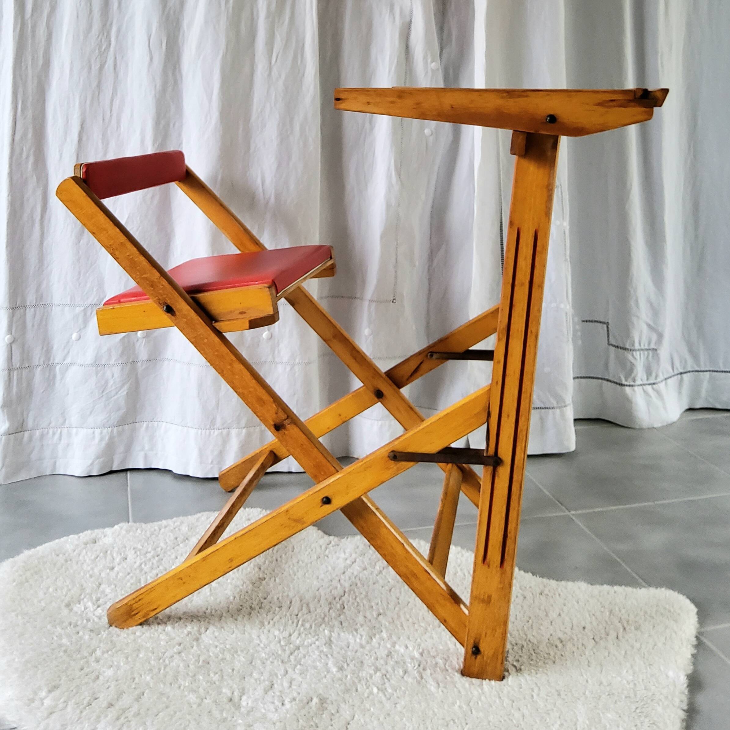 1950s folding school desk