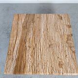 Vintage Italian travertine coffee table, 70s