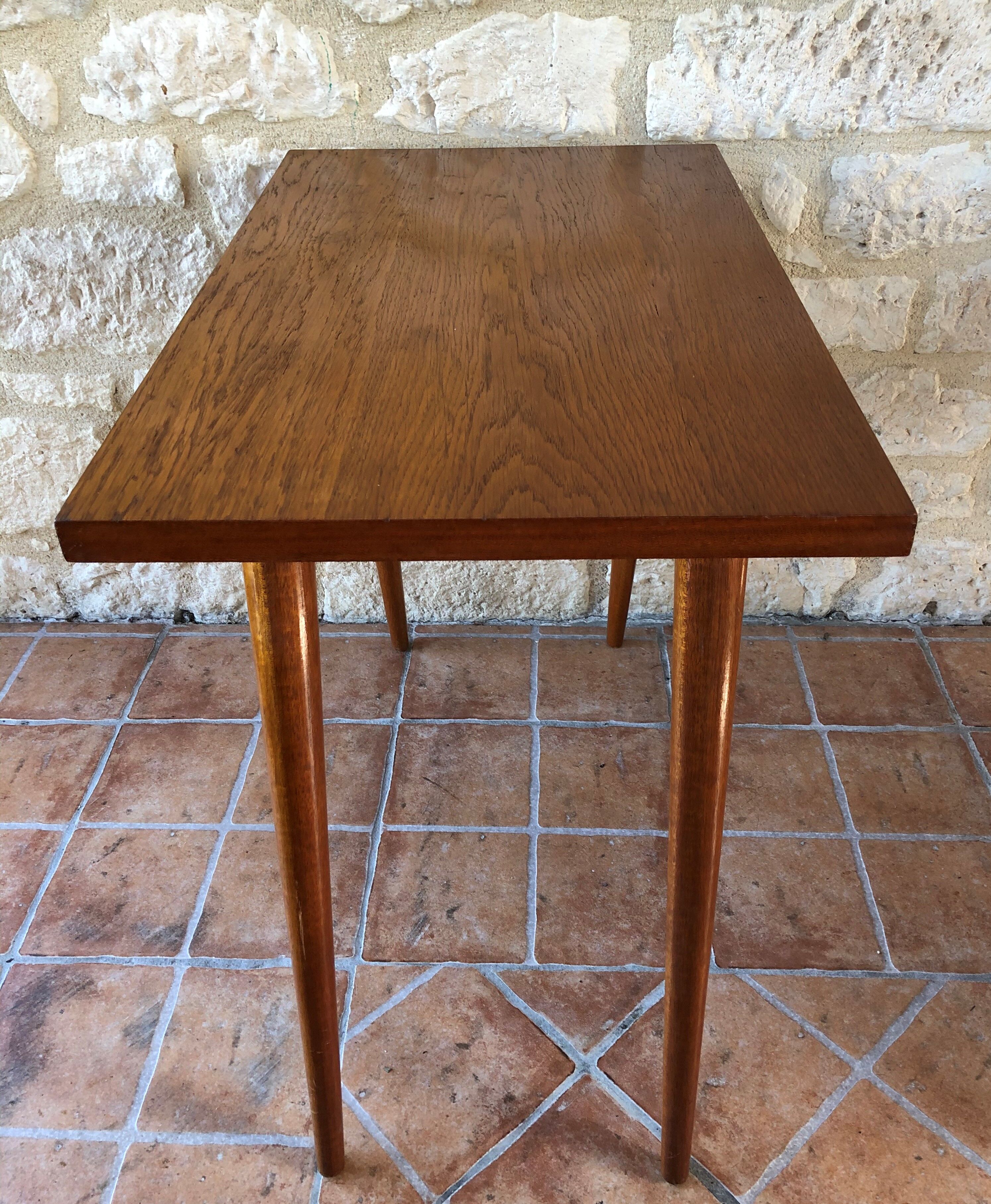 Vintage side table, compass feet 50/ 60s