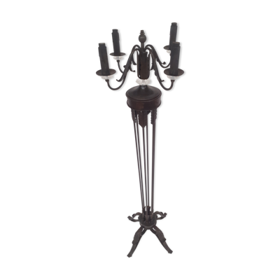 Lampadaire en métal Directoire